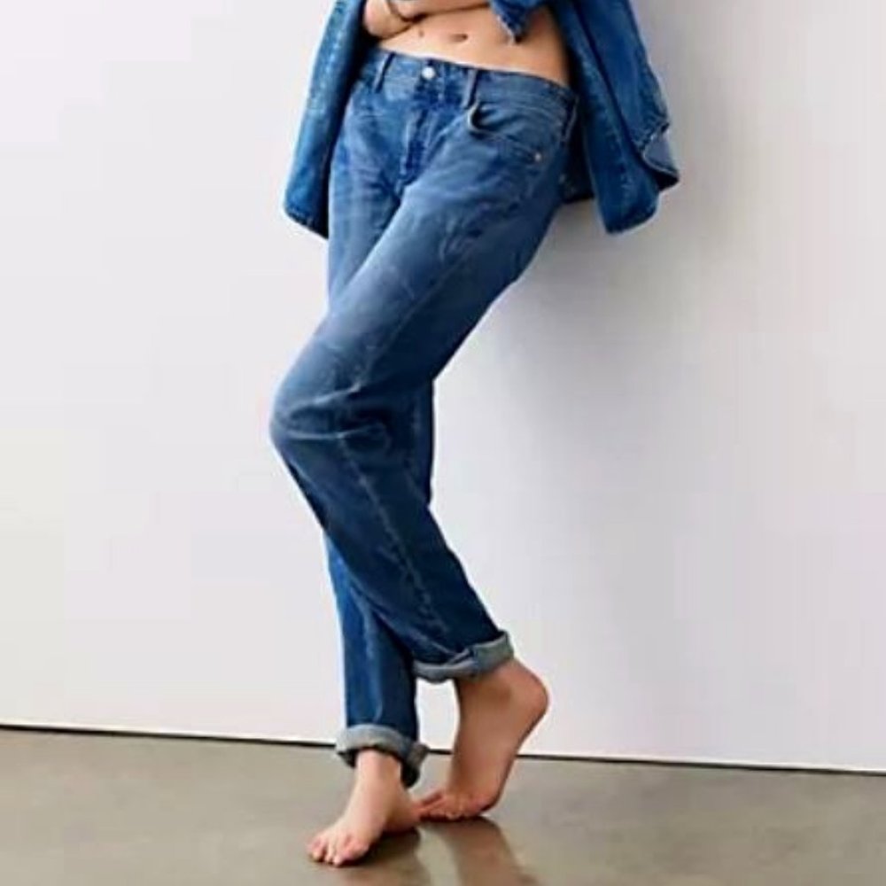 Pilcro slim boyfriend crop jeans Size 30